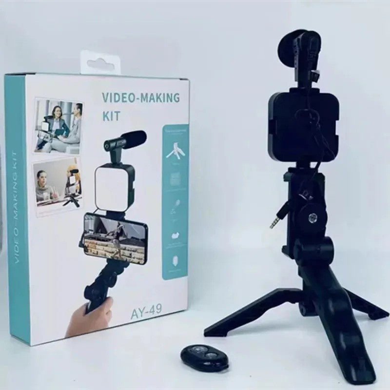 Mobile Vlogging Kit Video Making kit, with tripod stand,