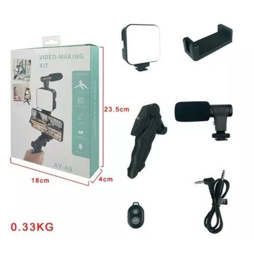 Mobile Vlogging Kit Video Making kit, with tripod stand,